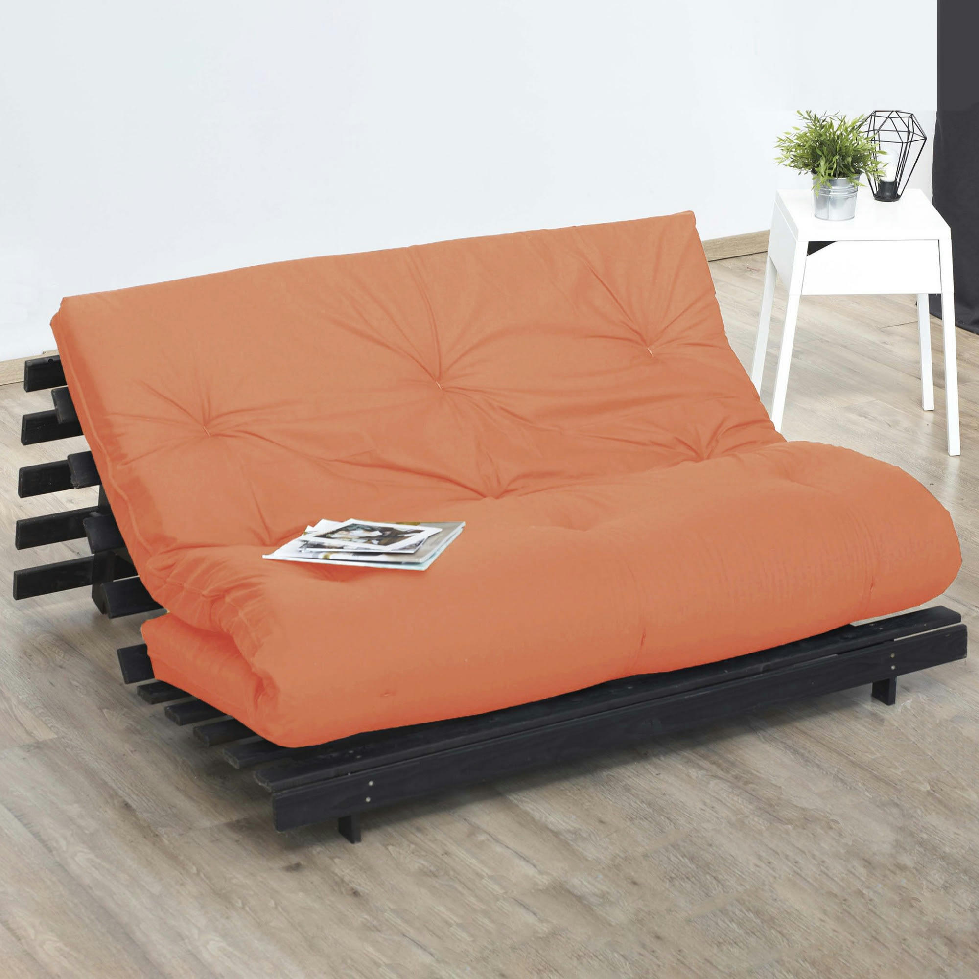 FUTON COTON - Matelas futon Coton Goyave 90x190
