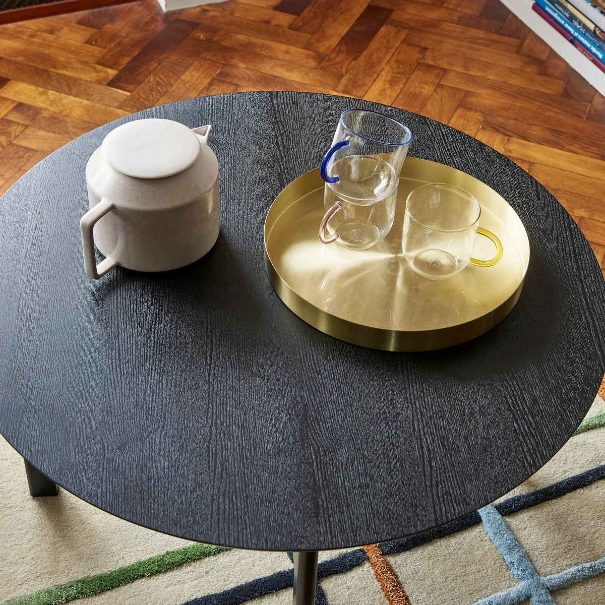 Hübsch Interior - Kiosk Glastasse, klar / mehrfarbig (4er-Set)
