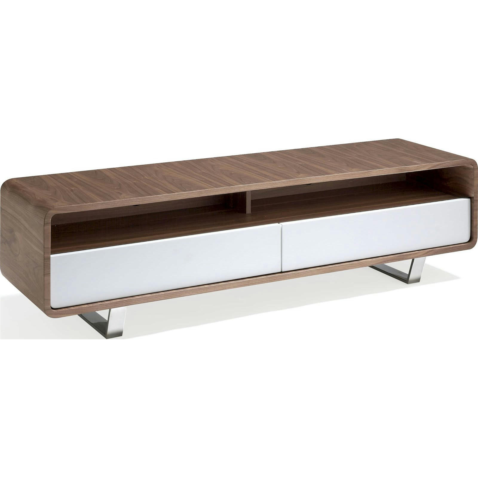 - Meuble TV Bois Noyer Bois foncé