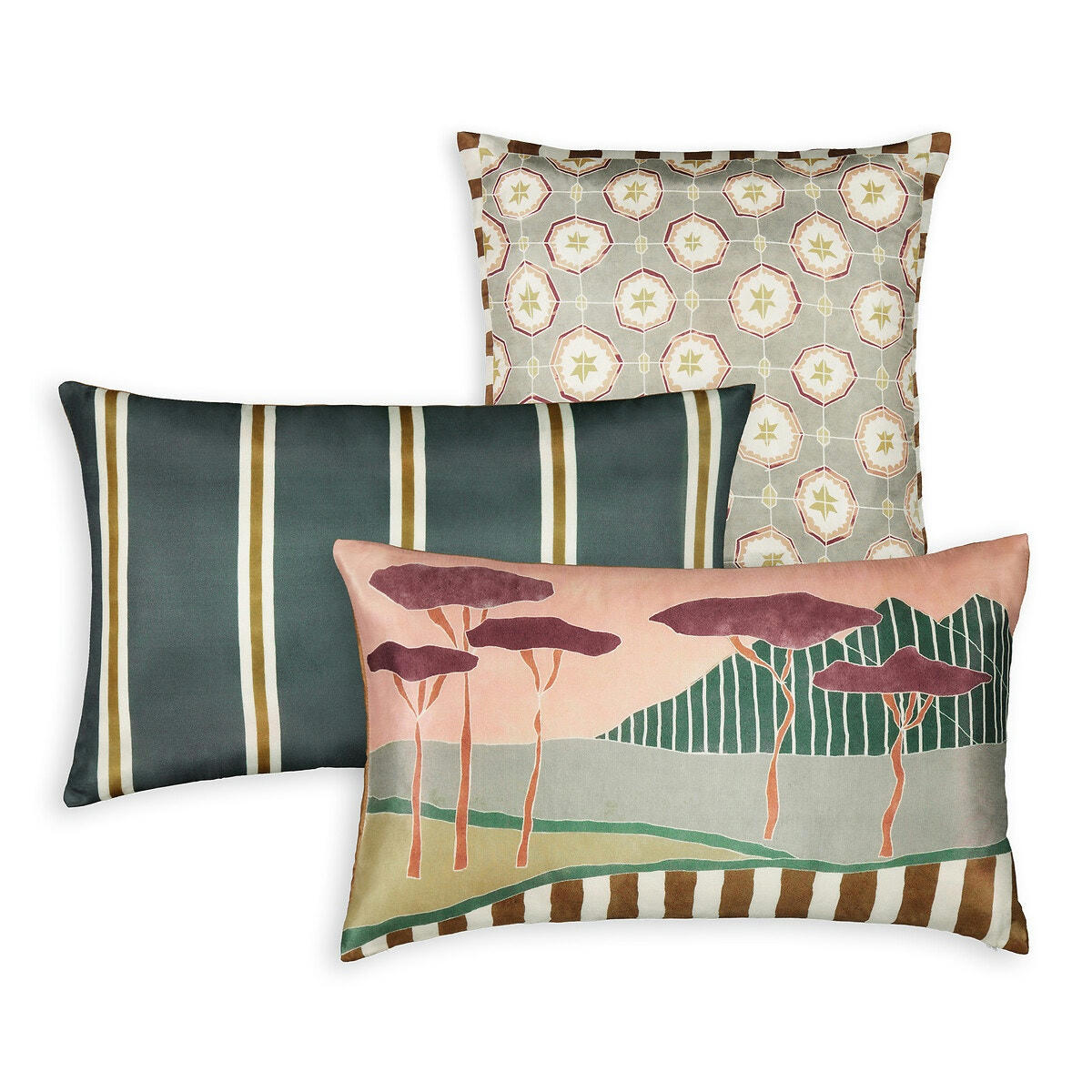 Housse de coussin rectangulaire, pure soie, Solaro