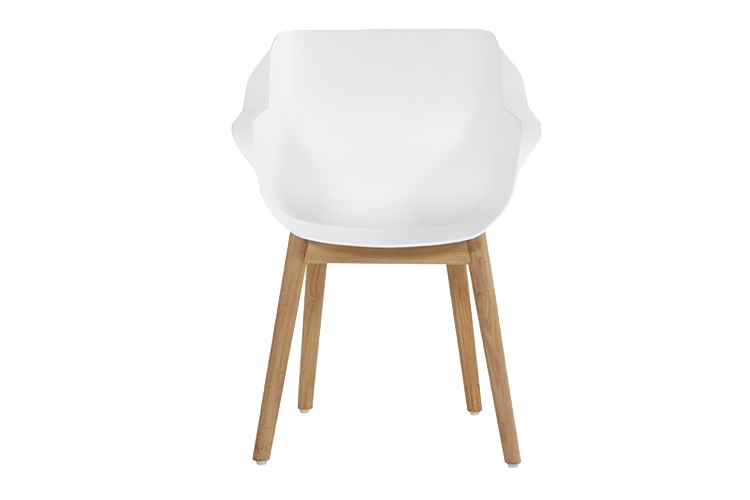 Hartman Tuinstoel Sophie - Wit/Naturel - Set Van 2