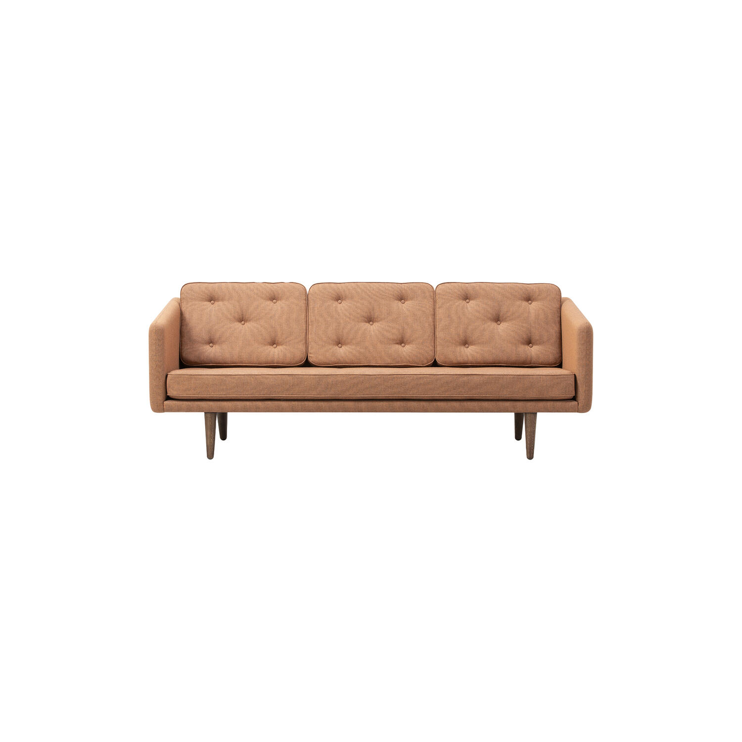 No. 1 2003 3 pers. sofa, Re-Wool 0568/røget eg
