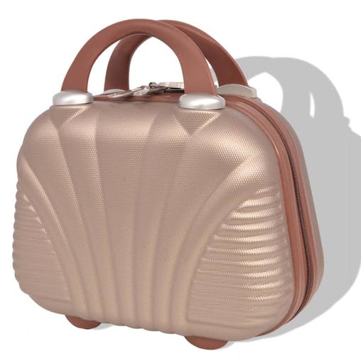 NNEVL Four Piece Hardcase Trolley Set Champagne