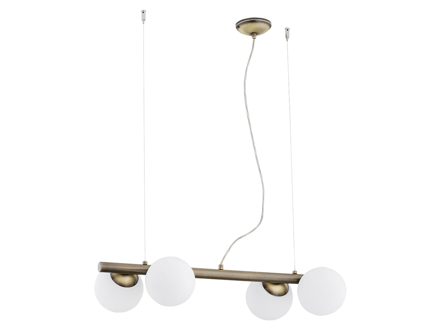 Lampa wisząca Osso 4-punktowa stalowa złota