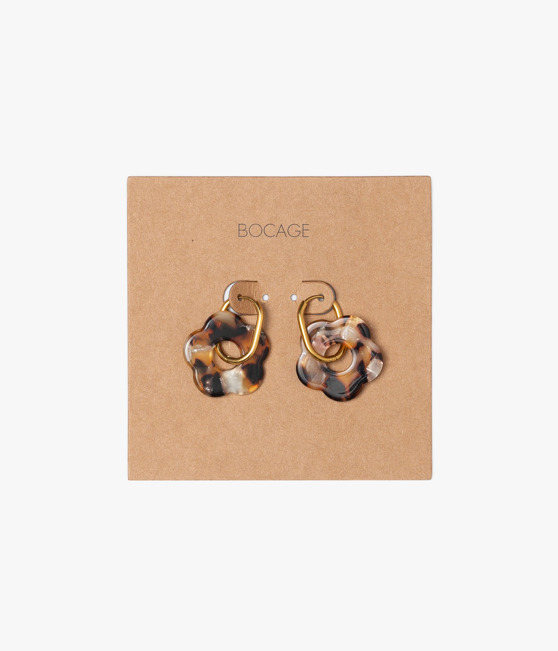 Boucles d'oreilles Delphine écaille