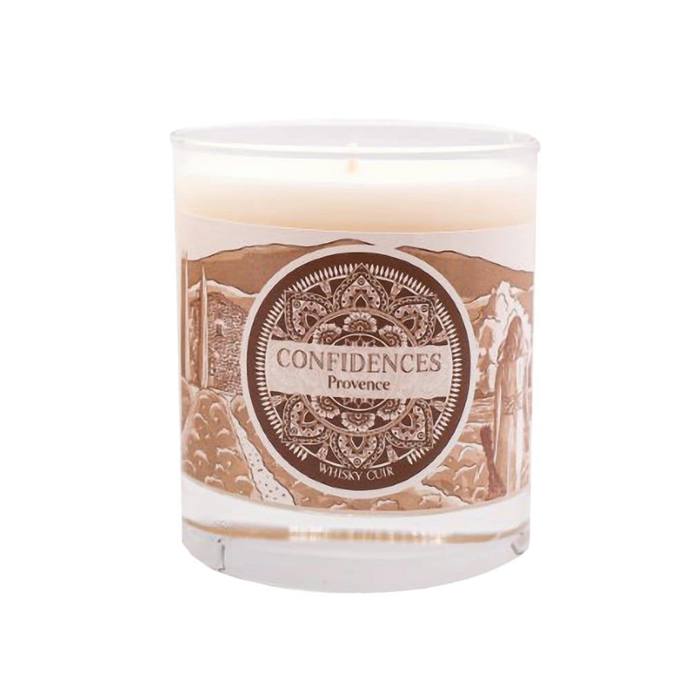 - Bougie parfumée whisky cuir fabriquée en provence 180 g