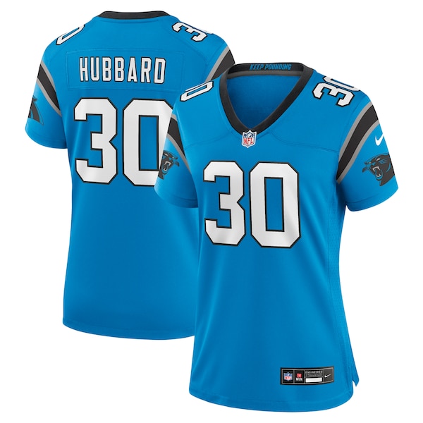 Chuba Hubbard Carolina Panthers Nike Women's Alternate Game Jersey -  Blue/Black