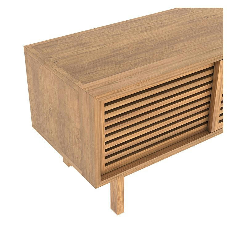 BORMES - Meuble TV en bois de teck 140 cm