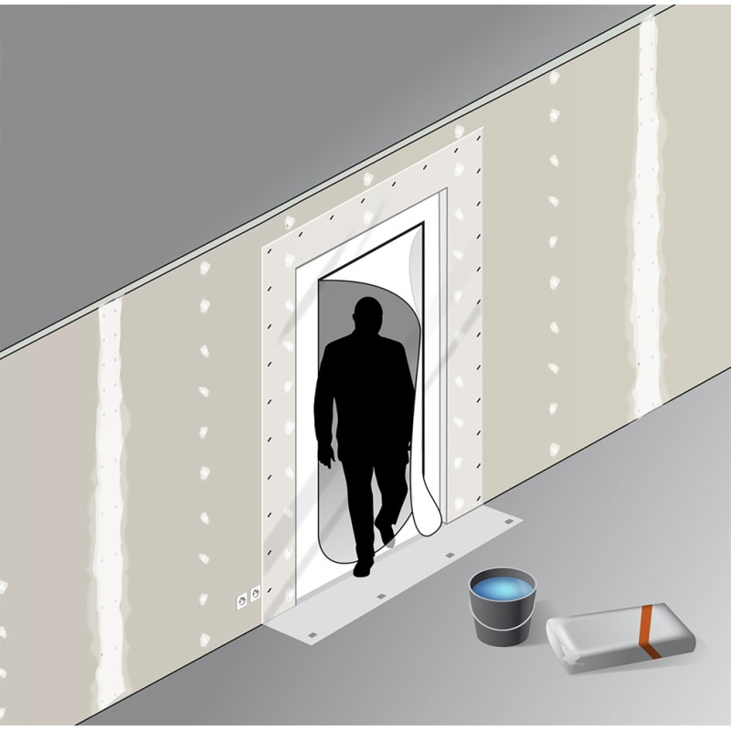 Porte en plastique zippée 220 x 112 cm FAR TOOLS