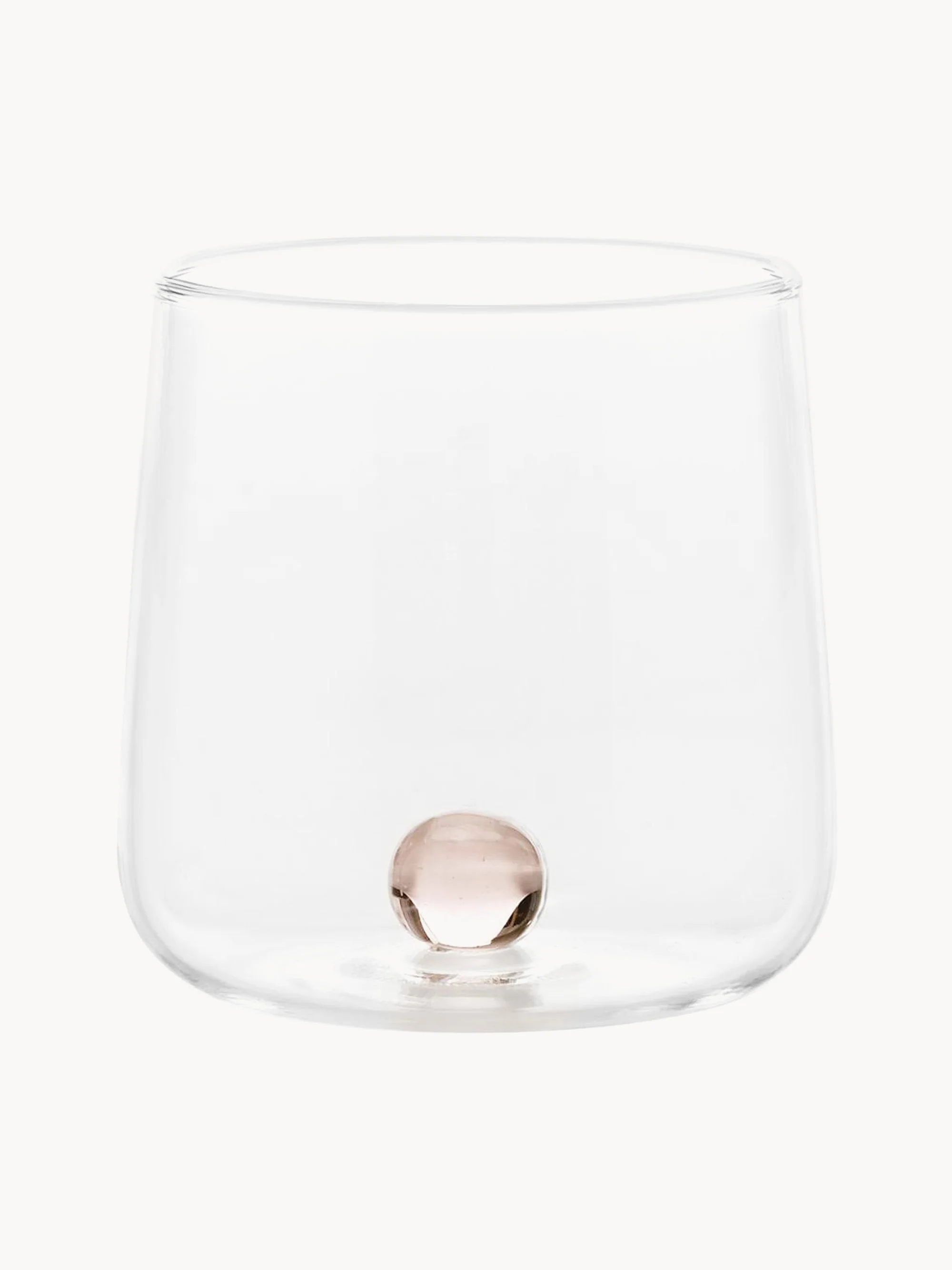 Mundgeblasene Trinkgläser Bilia aus Borosilikatglas, 6er-Set