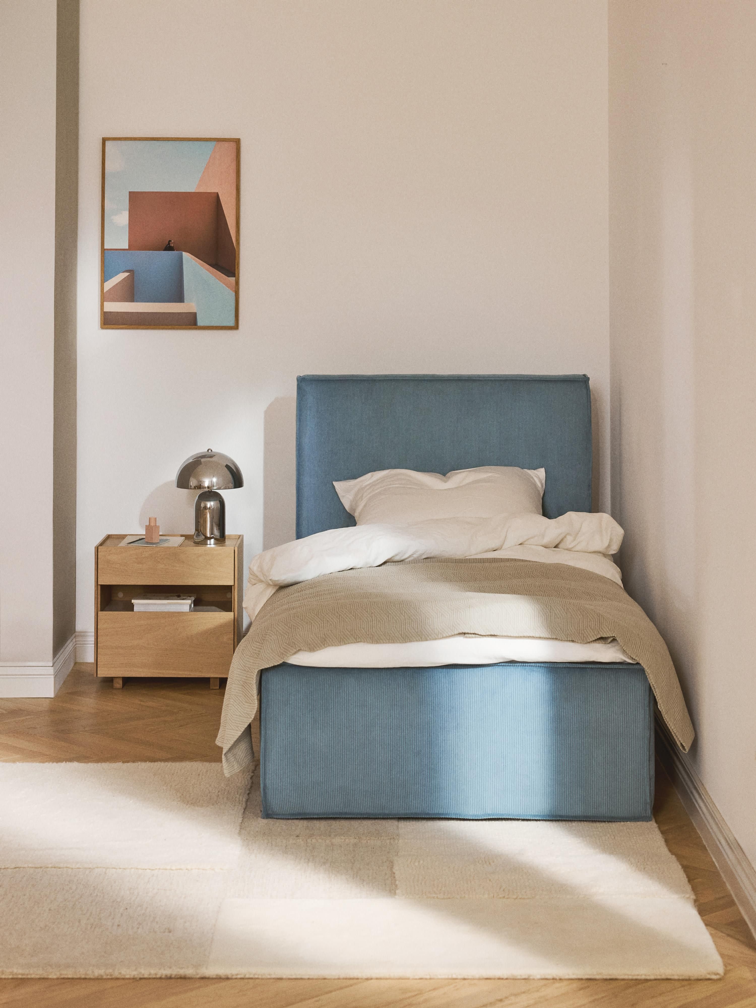 Cord-Einzelbett Dream mit Stauraum