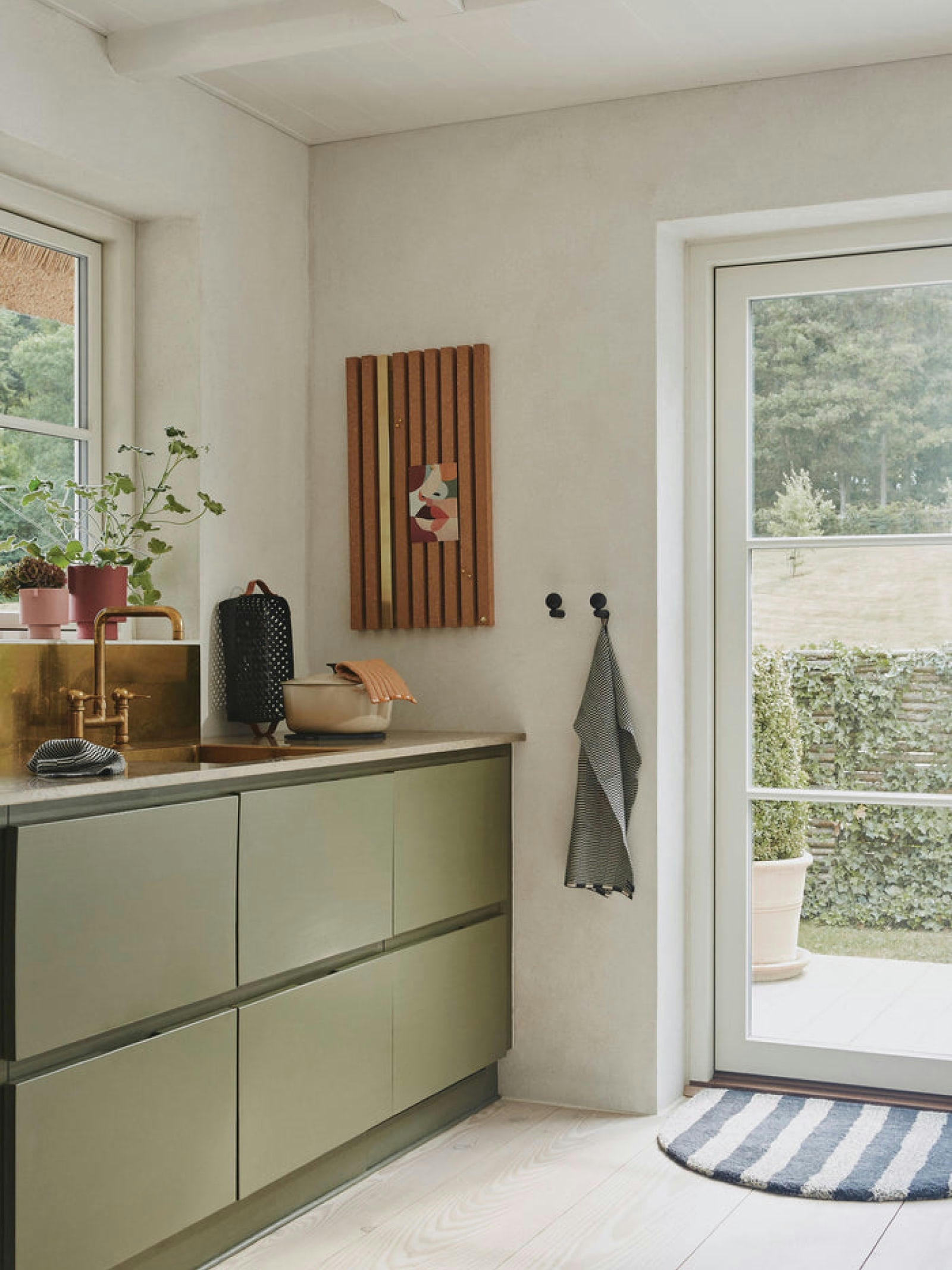 INKA - Pot rose en grès Ø10,5xH10,5cm