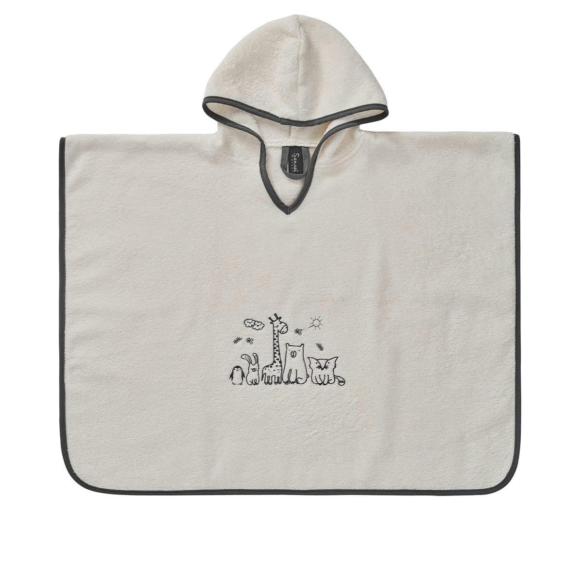 BABY JUNGLE - Poncho de bain enfant  ecru Taille Unique