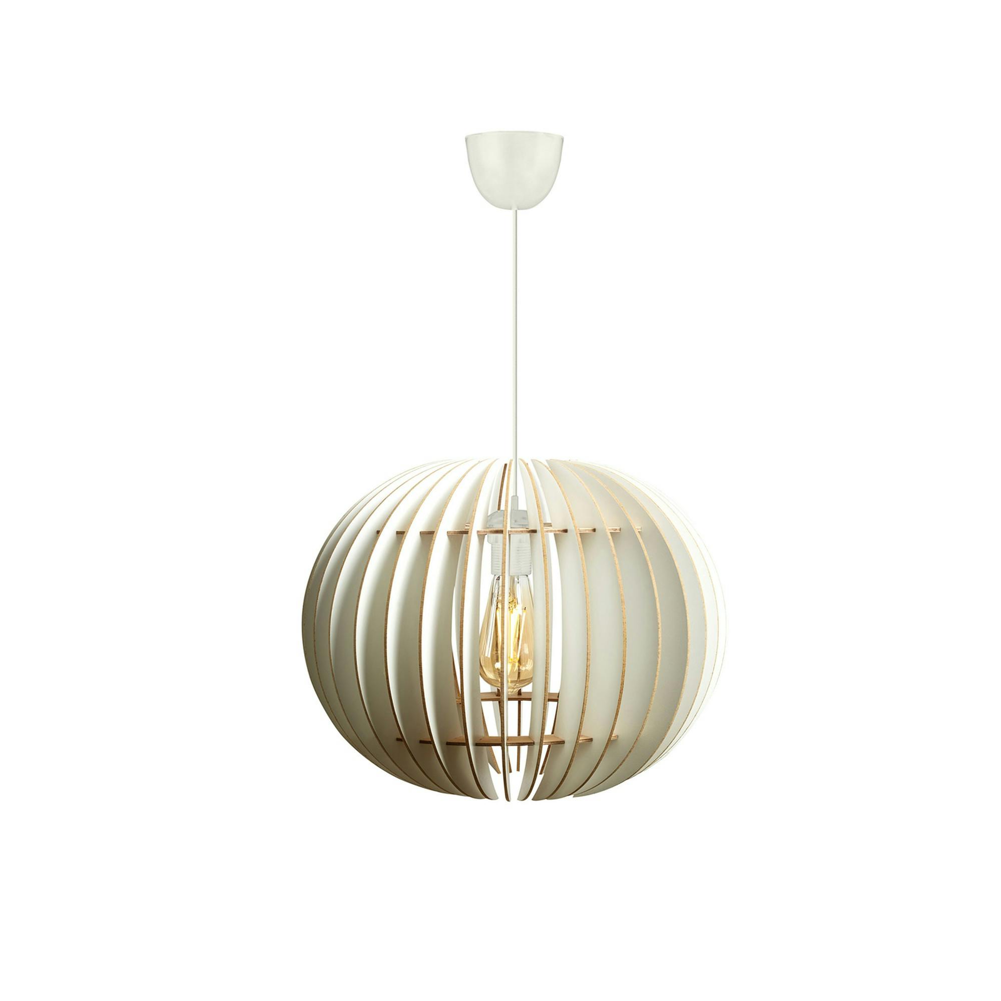 Suspension blanche design - forme ronde ø36 cm BIEL
