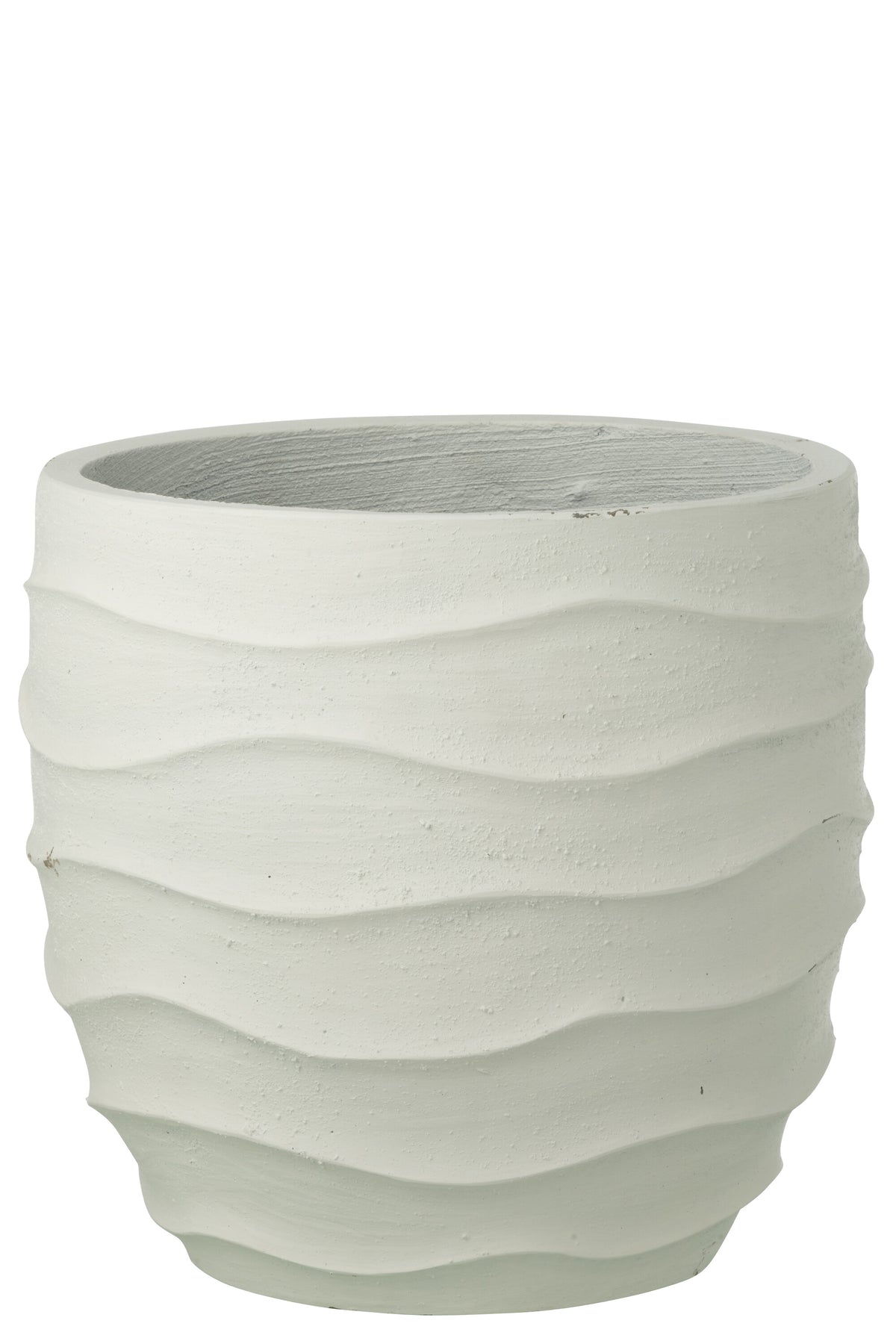 J-Line bloempot Golf   Buiten zand - steen - wit - large