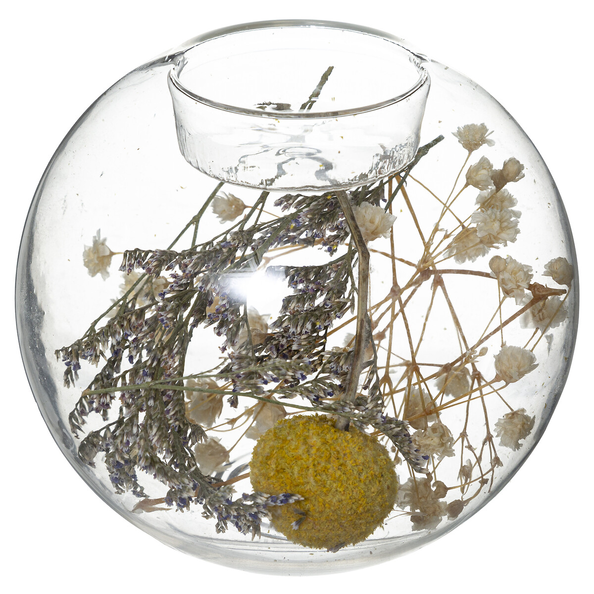 Candle holder dried flowers "Folk" D.10 cm