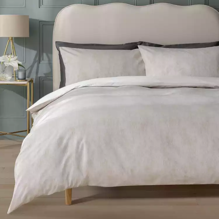 Habitat Metallic Jacquard Cream Bedding Set - Single