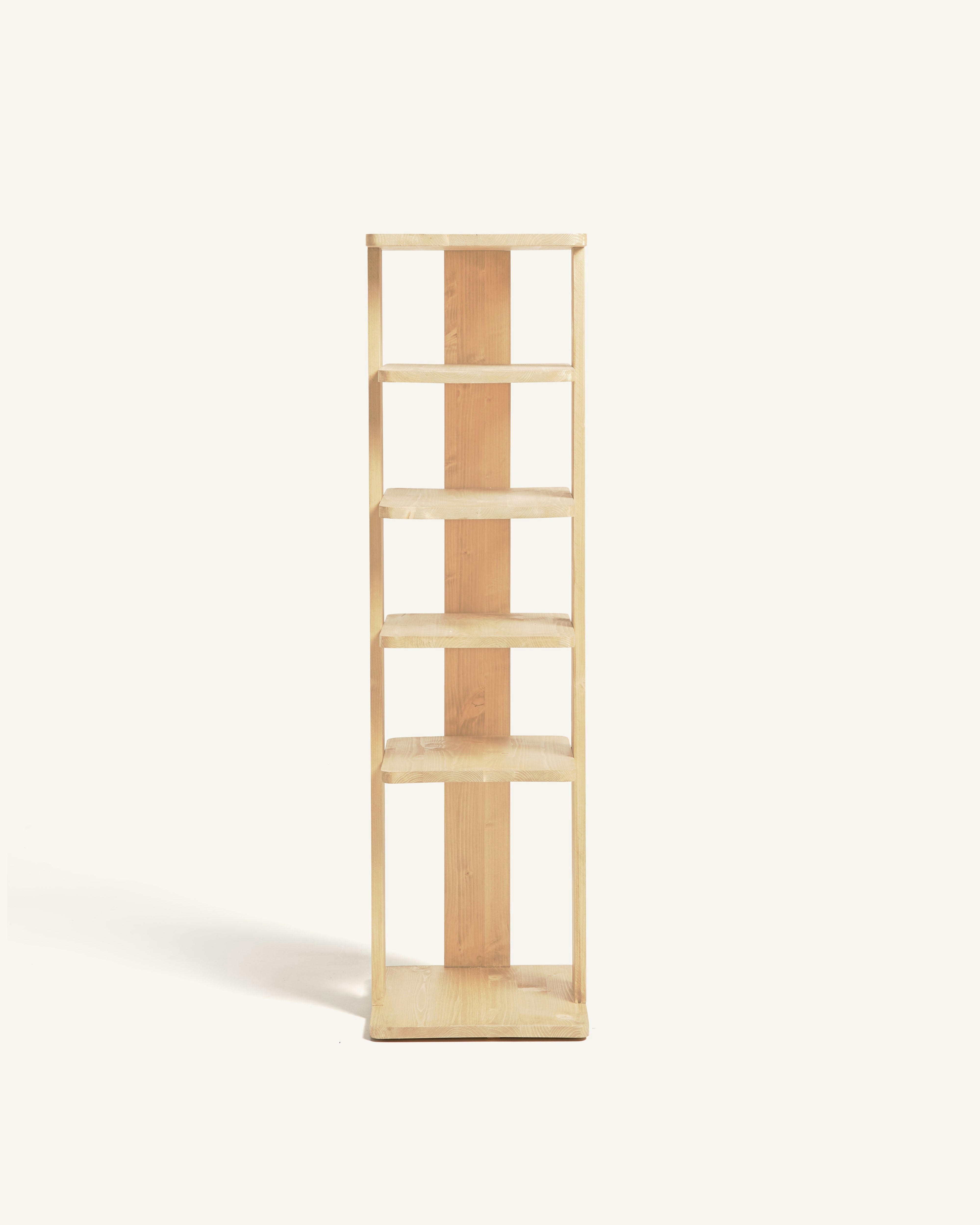 EFRON - Porte-chaussures en bois d’épicéa en couleur beige