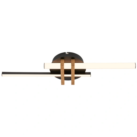 Leuchte, LED Deckenleuchte, 18 W, holzfarben