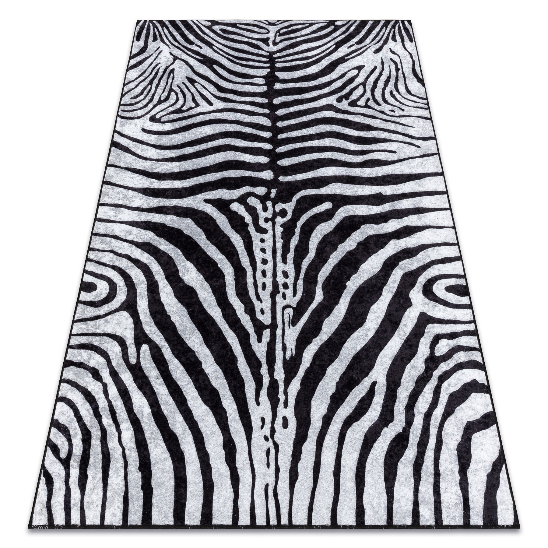 Dywan do prania MIRO 51331.803 Zebra antypoślizgowy - czarny / 140x190 cm