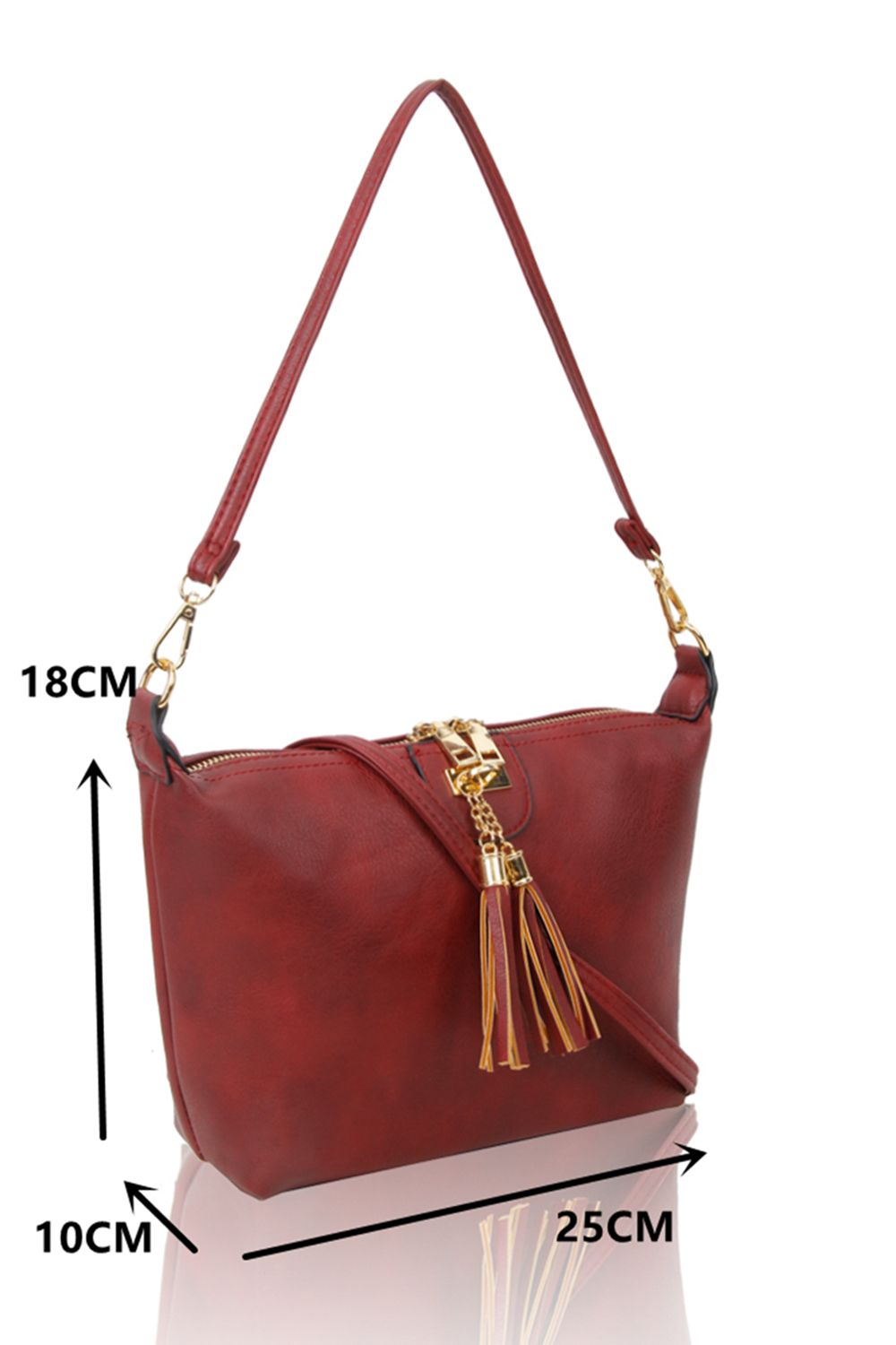 Fontanella Fashion Classica Tassel PU Leather Cross-body shoulder bags