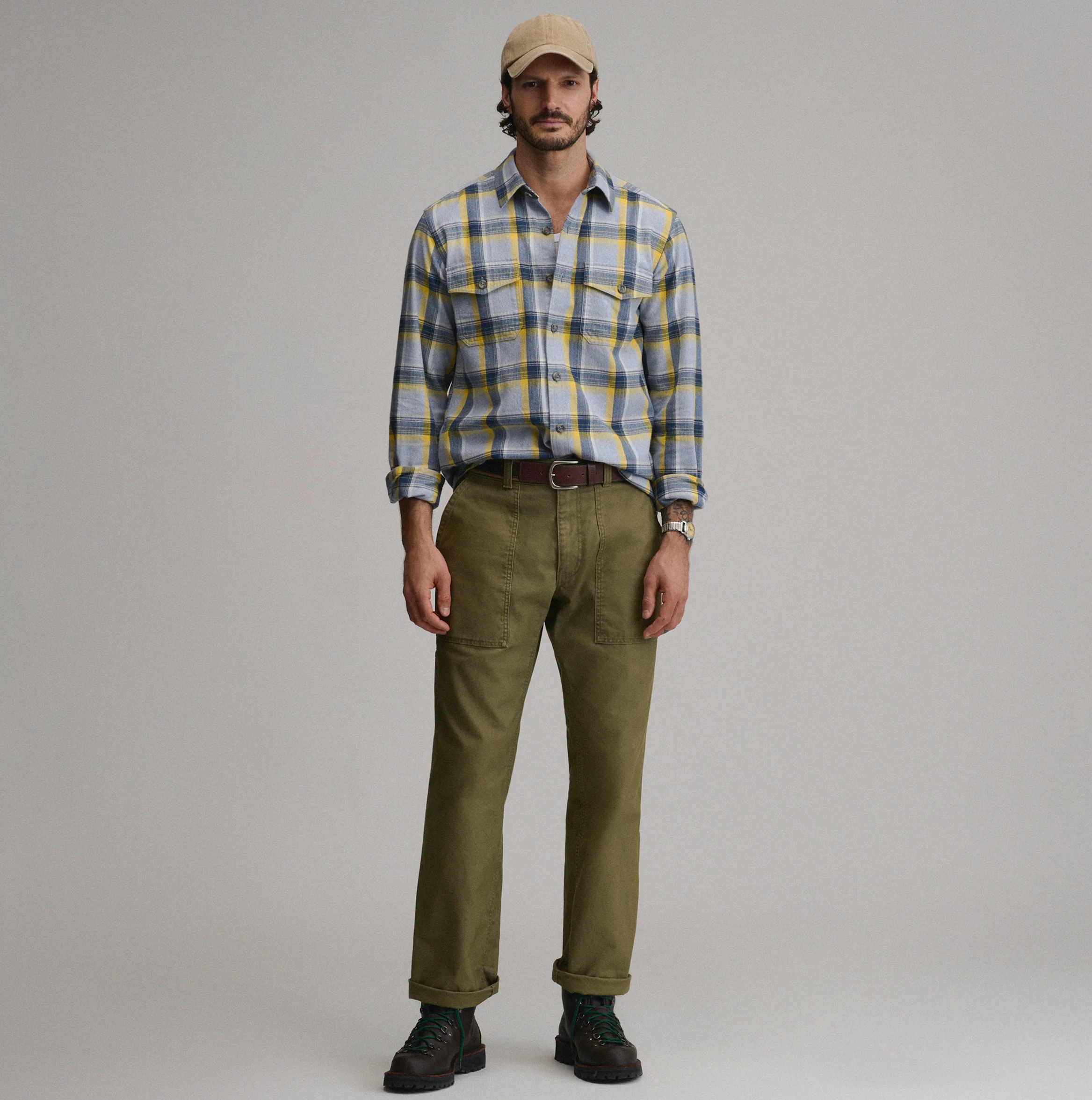 Men's Long-Sleeve Eddie's Cabin Shirt - Jaspe Flannel