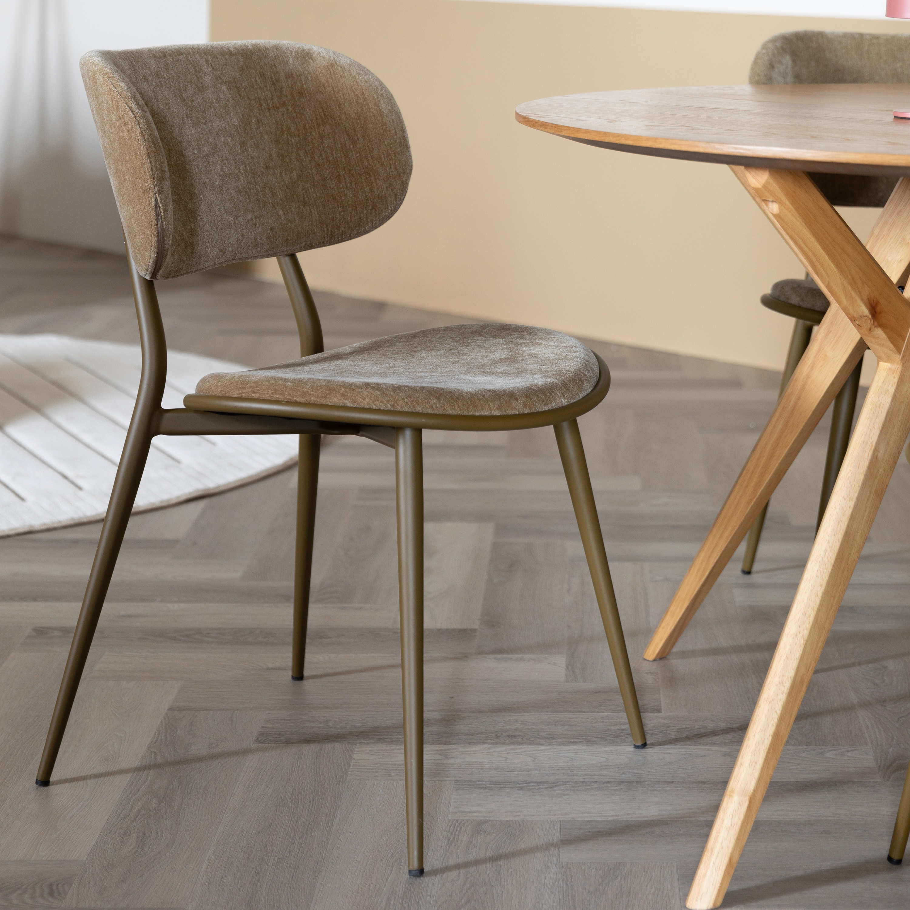 Zuiver x fonQ Lieve Eetkamerstoel - Mustard