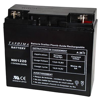 Batterie NH1220 12V 20A pour tondeuse autoportée
