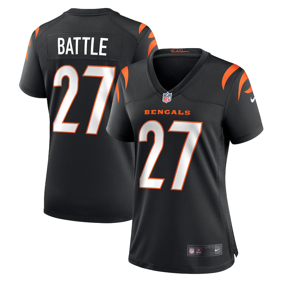 Jordan Battle Cincinnati Bengals Nike Women's Team Game Jersey -  Black