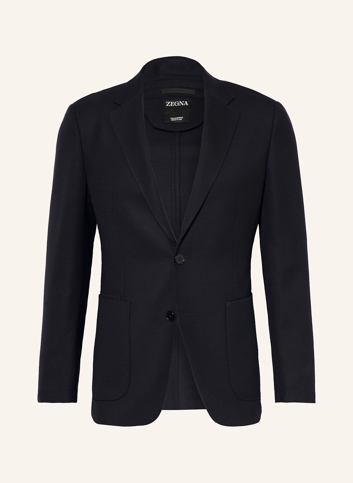 ZEGNA Piqué-Sakko Extra Slim Fit aus Merinowolle