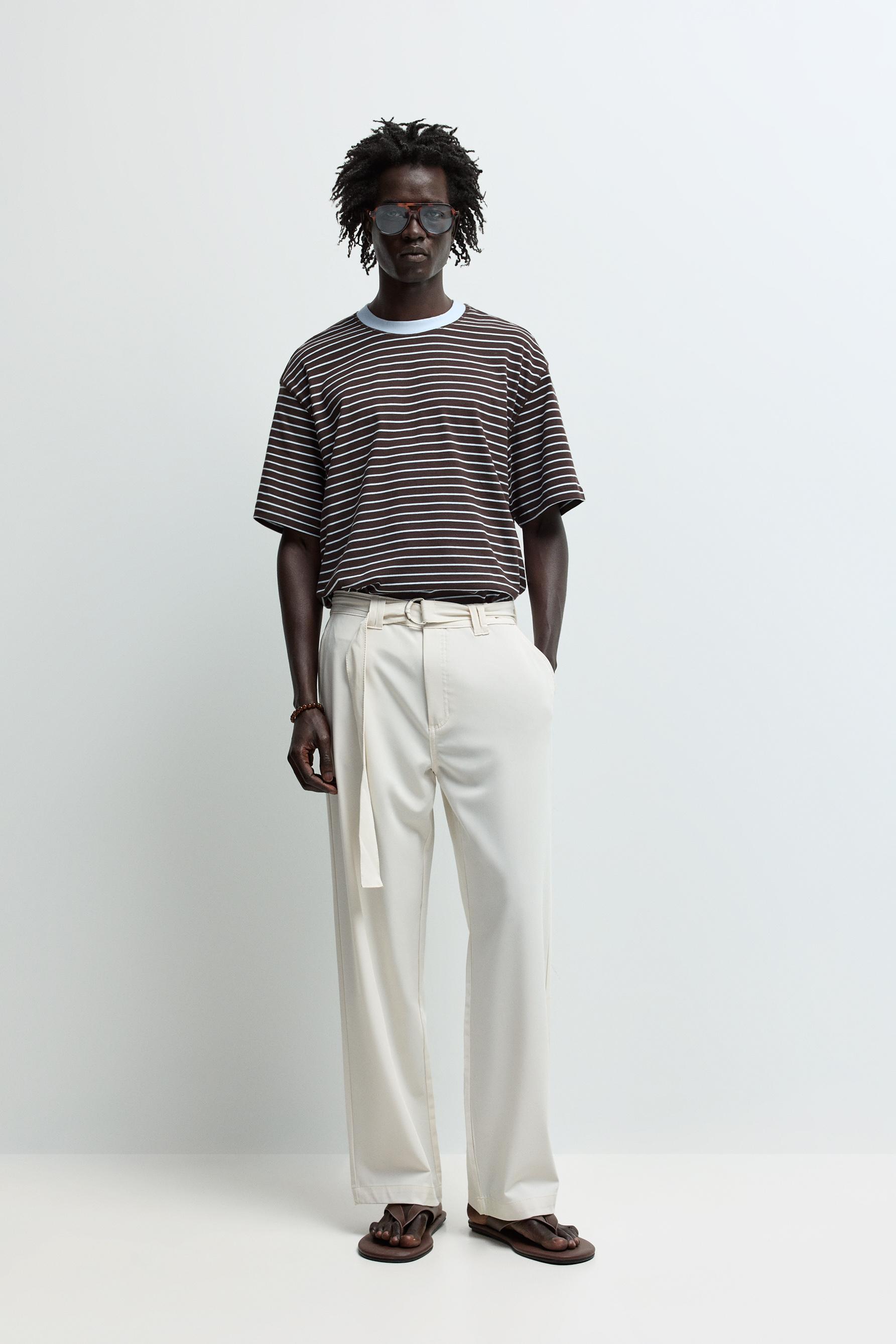 Pantalón chino cinturón relaxed fit
