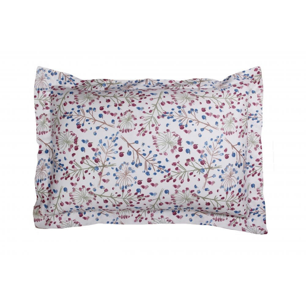 OMBELLIFÈRE SATIN - Taie d'oreiller satin de coton 50x70 cm imprimé Ombellifère