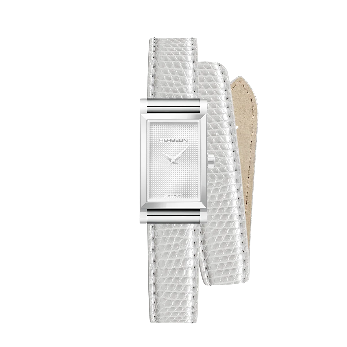ANTARÈS – BRACELET DOUBLE – BLANC IGUANE