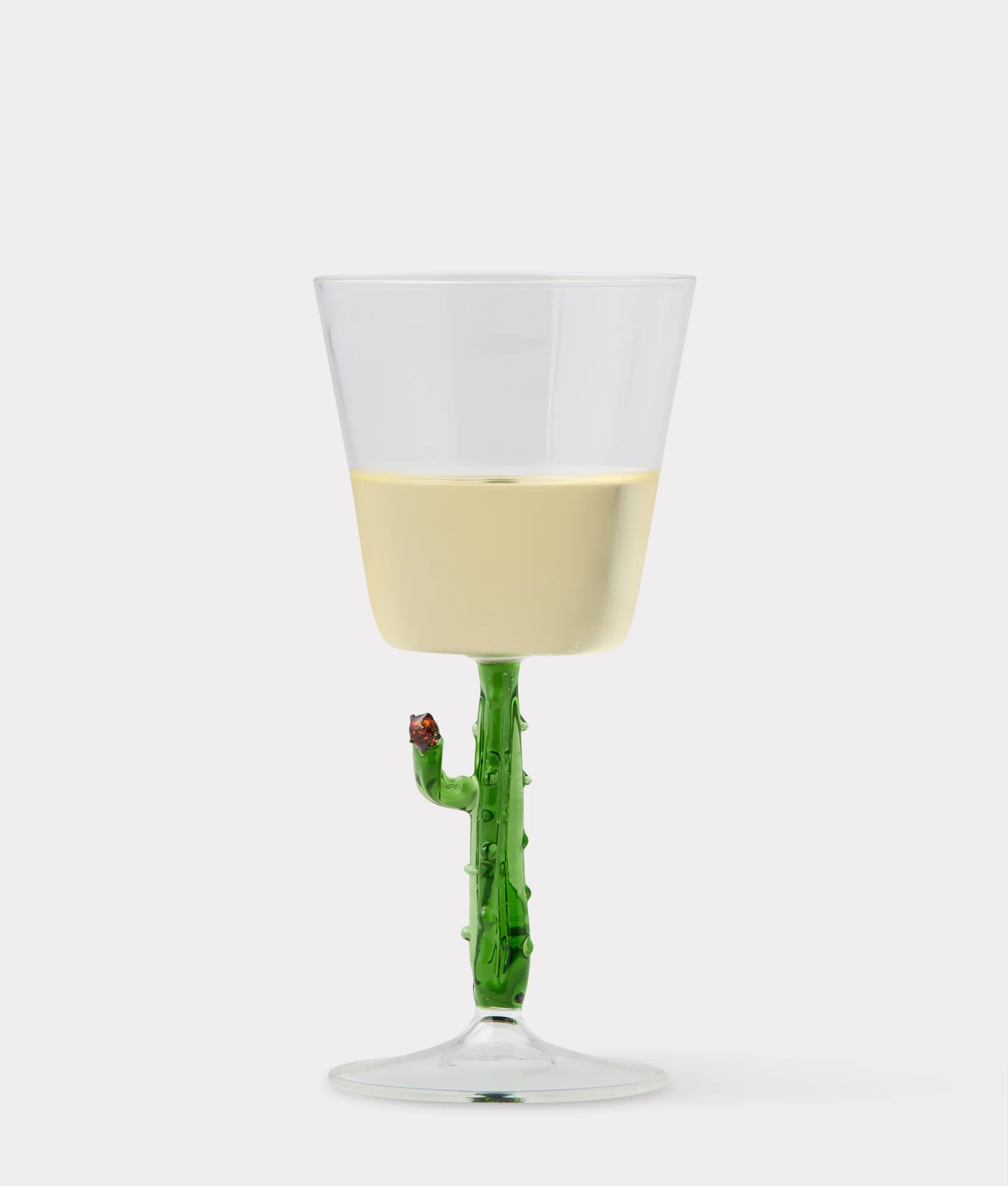 Cactus Water / Wine Glasses - Set of Four - Green