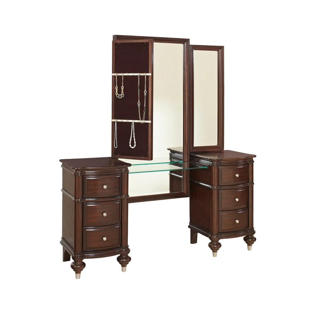 Edinbourgh Dark Brown Pine Complete Vanity - N/A