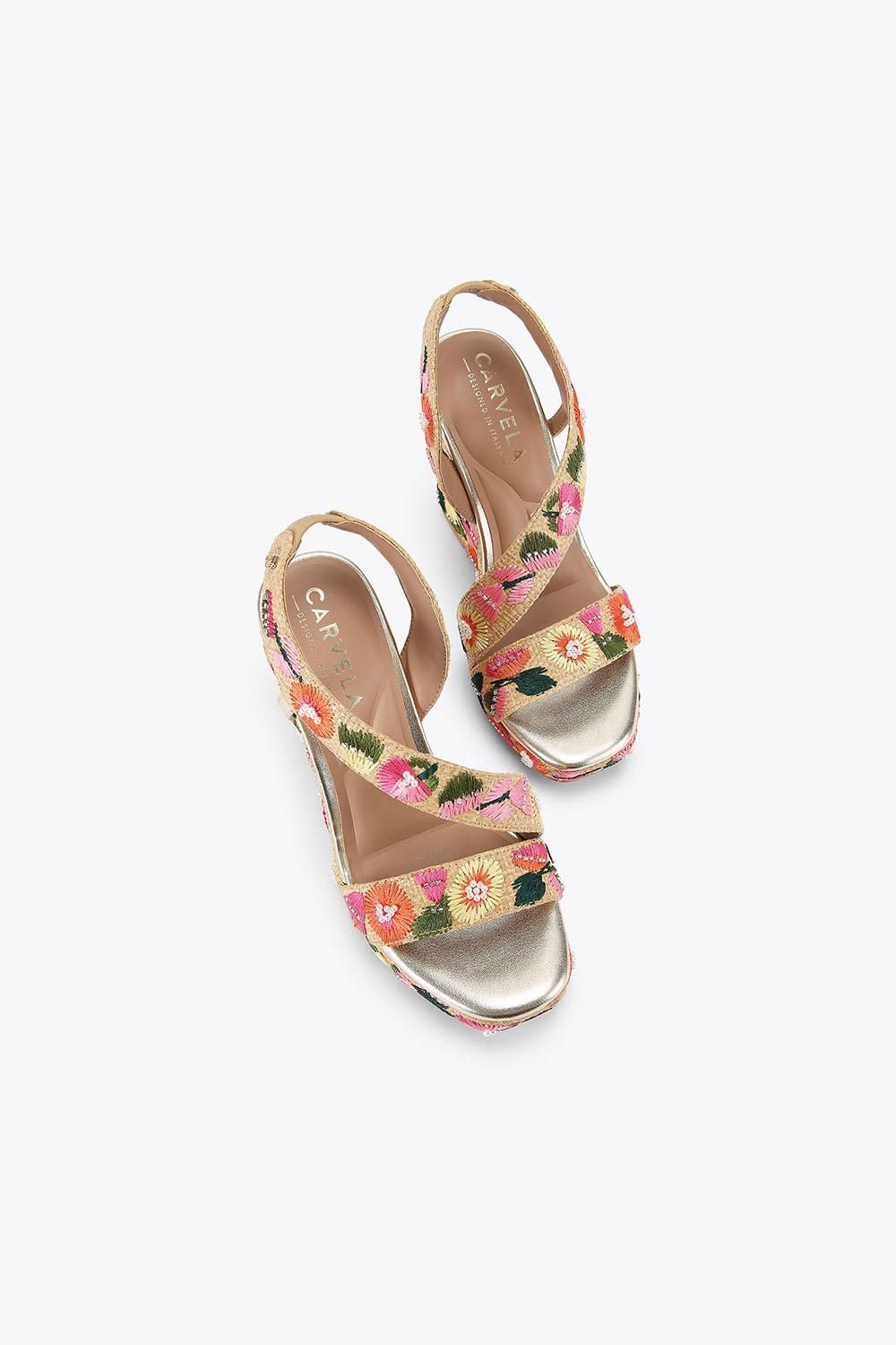 Carvela Gala Wedge 110 Embroidery' Heels