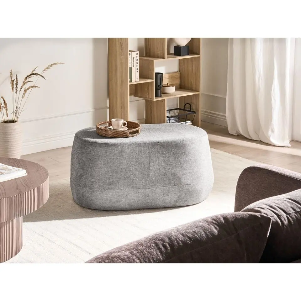 ASHTON - Bankje - Lichtgrijs - Polyester