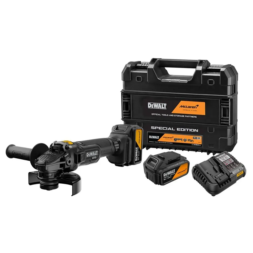 Dewalt DCG45MP2T McLaren 18V angle grinder