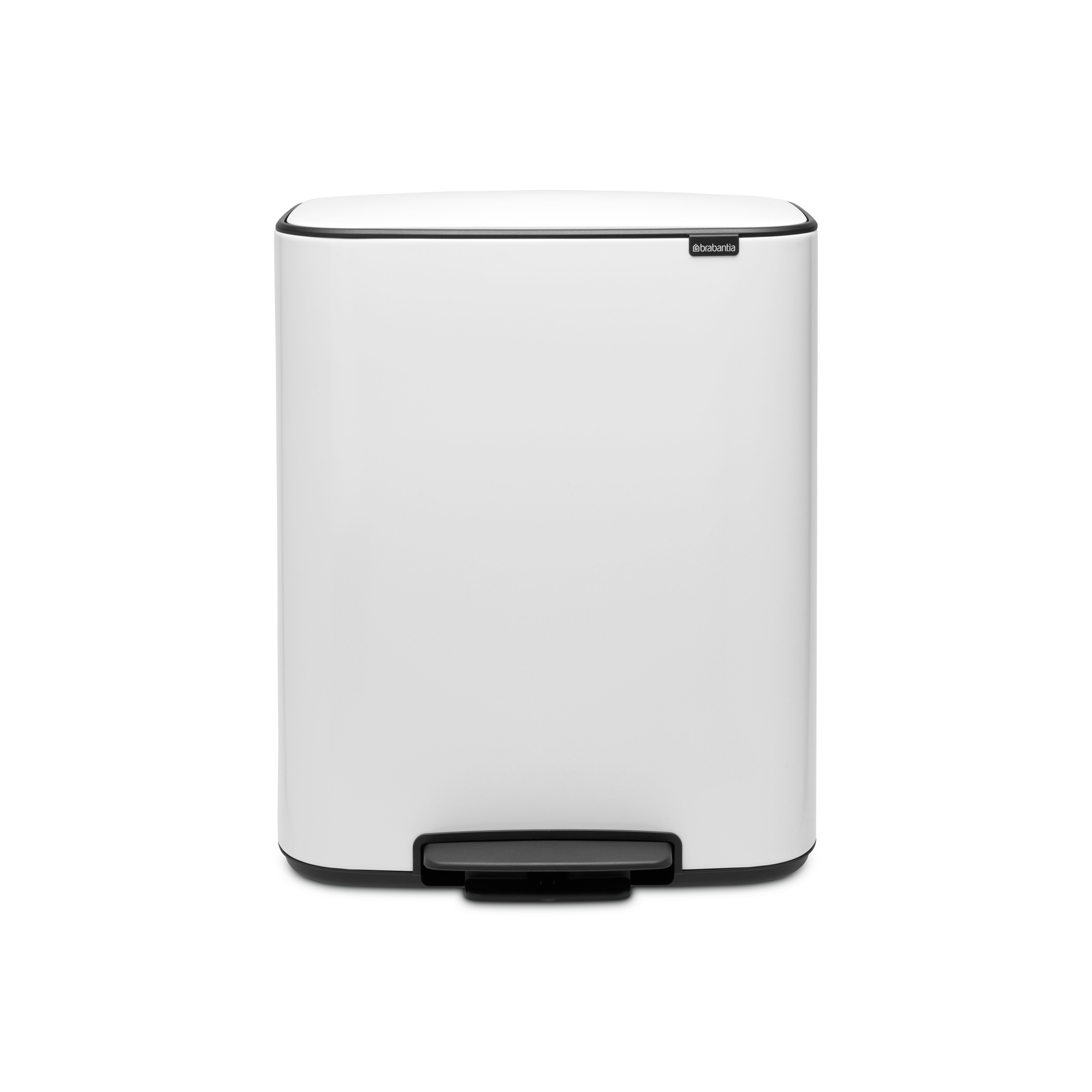 Brabantia Bo Pedaalemmer, met 2 binnenemmers, 2 x 30 liter - White