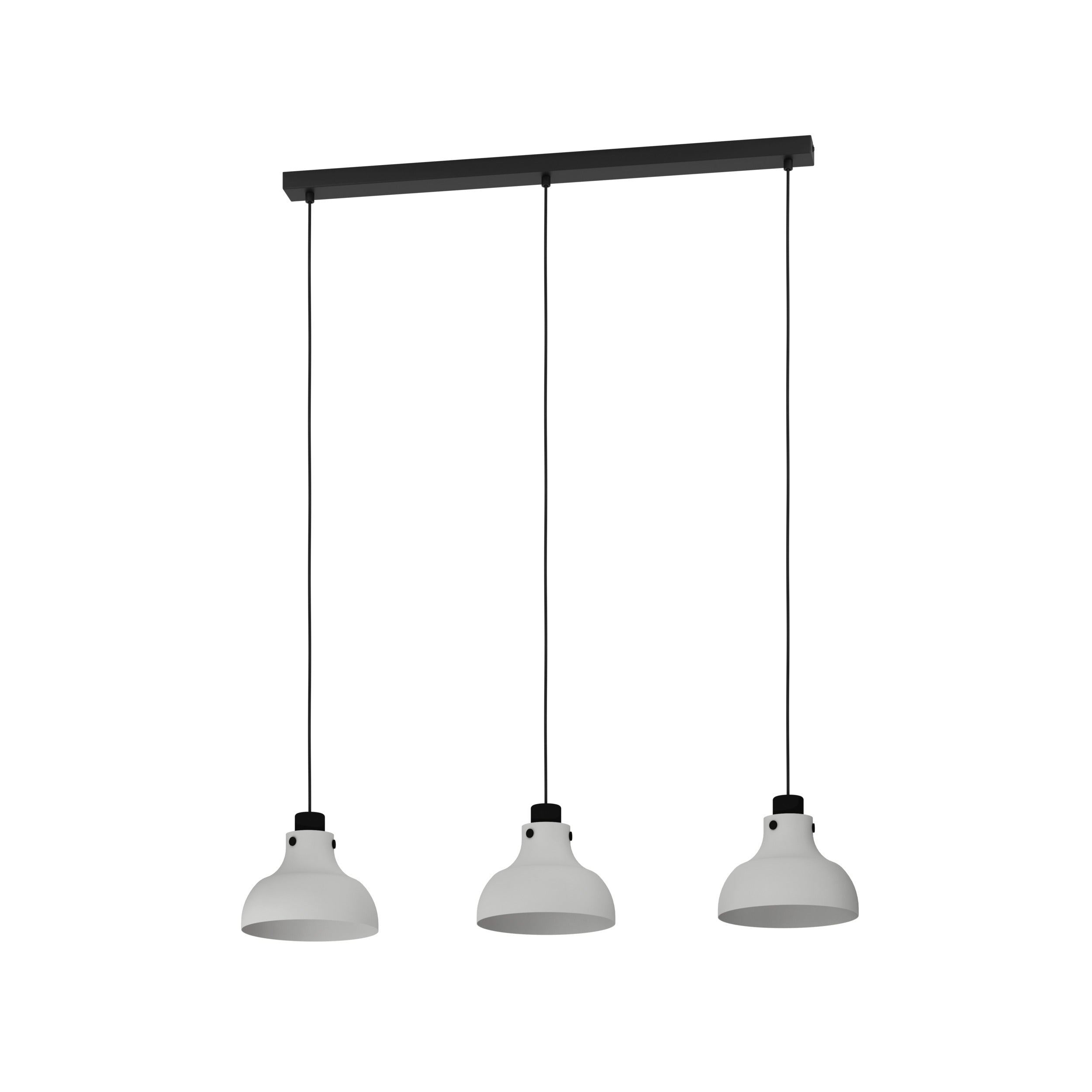 EGLO hanglamp Matlock - e27 - 90 cm - grijs/zwart - staal