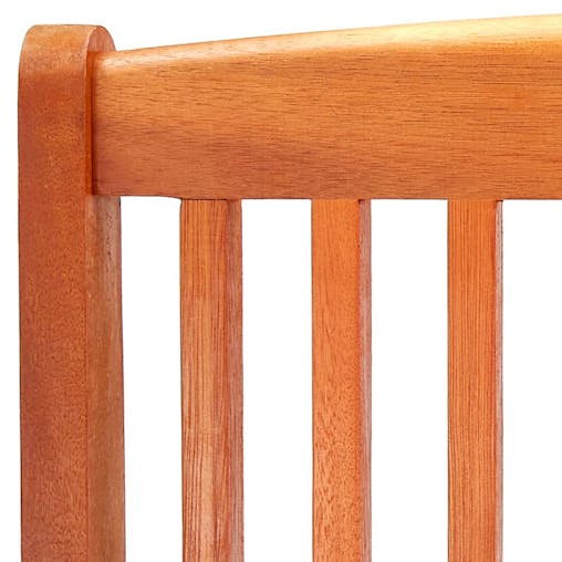 NNEVL Folding Garden Chairs 6 pcs Solid Eucalyptus Wood