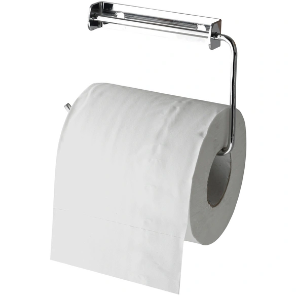 Toilettenpapierhalter, Eisen, glatt, verchromt