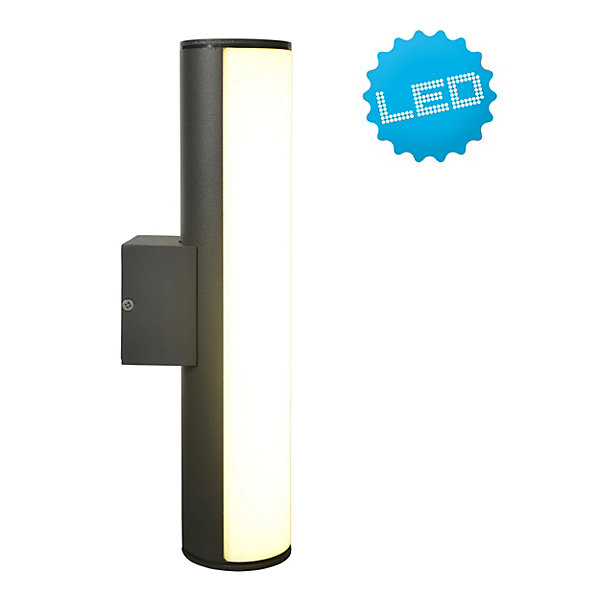 FLAIR Applique murale d'extérieur moderne à LED grise IP54