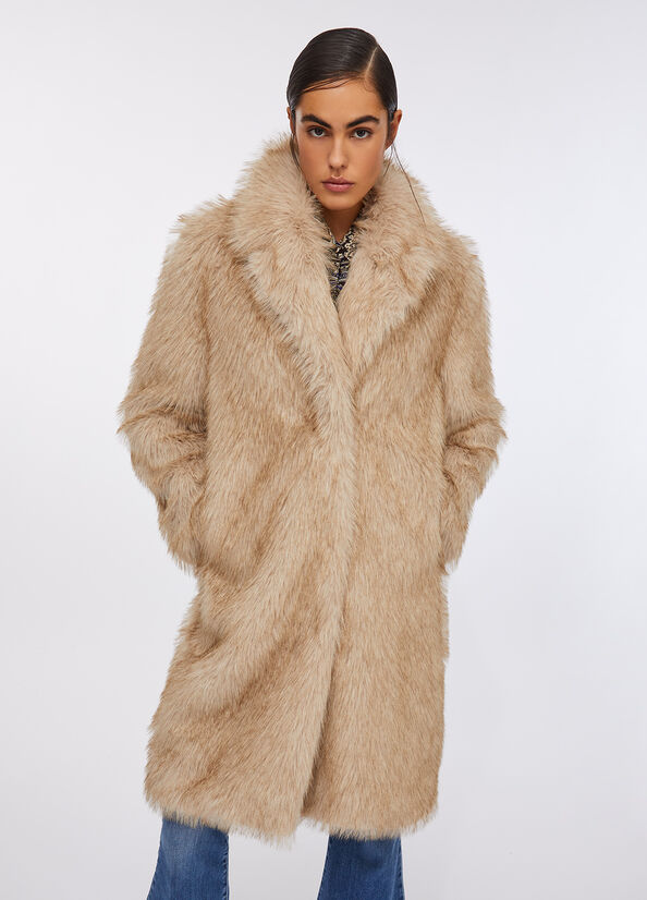 Cappotto in pelliccia sintetica