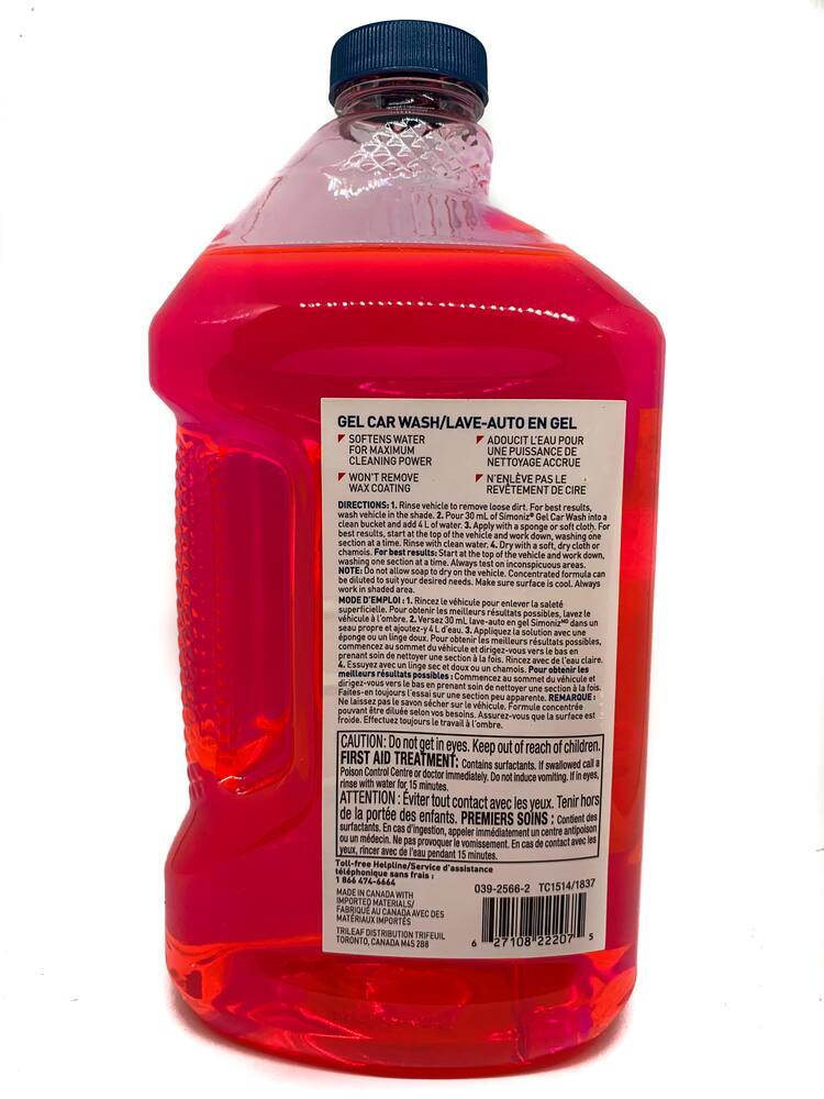 SIMONIZ Car Gel Wash, 1.89-L