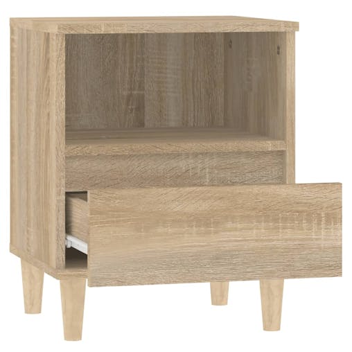 NNEVL Bedside Cabinet Sonoma Oak 40x35x50 cm
