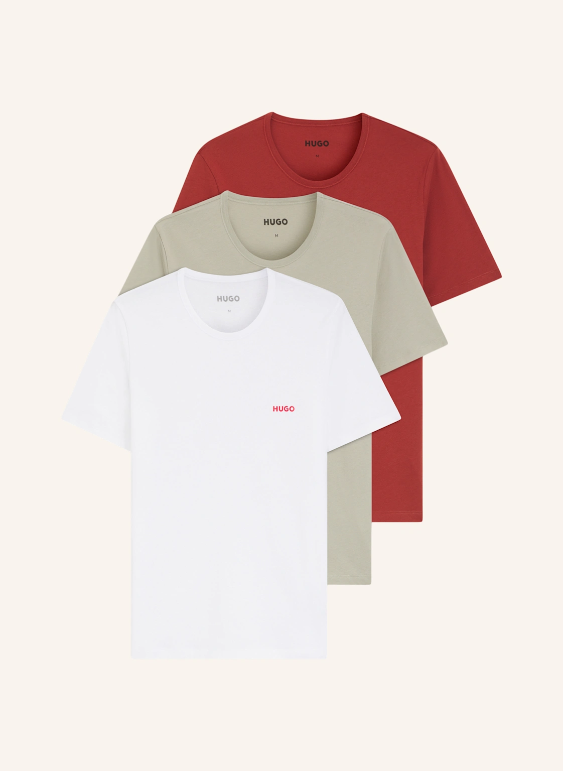HUGO 3Er-Pack T-Shirts T-SHIRT RN TRIPLET P Regular Fit
