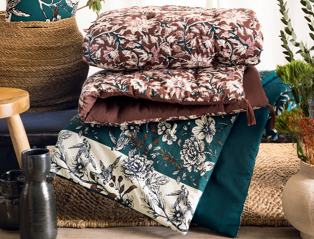 Édredon imprimé motifDimanche à Courances