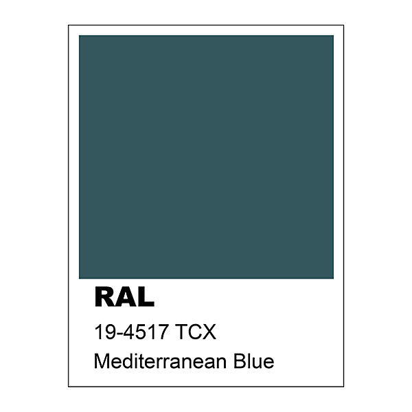 LUMICOM - CAMPANELLA Lampe de table, 1XGU10, max 42W, métal, bleu méditerranèen, D12cm