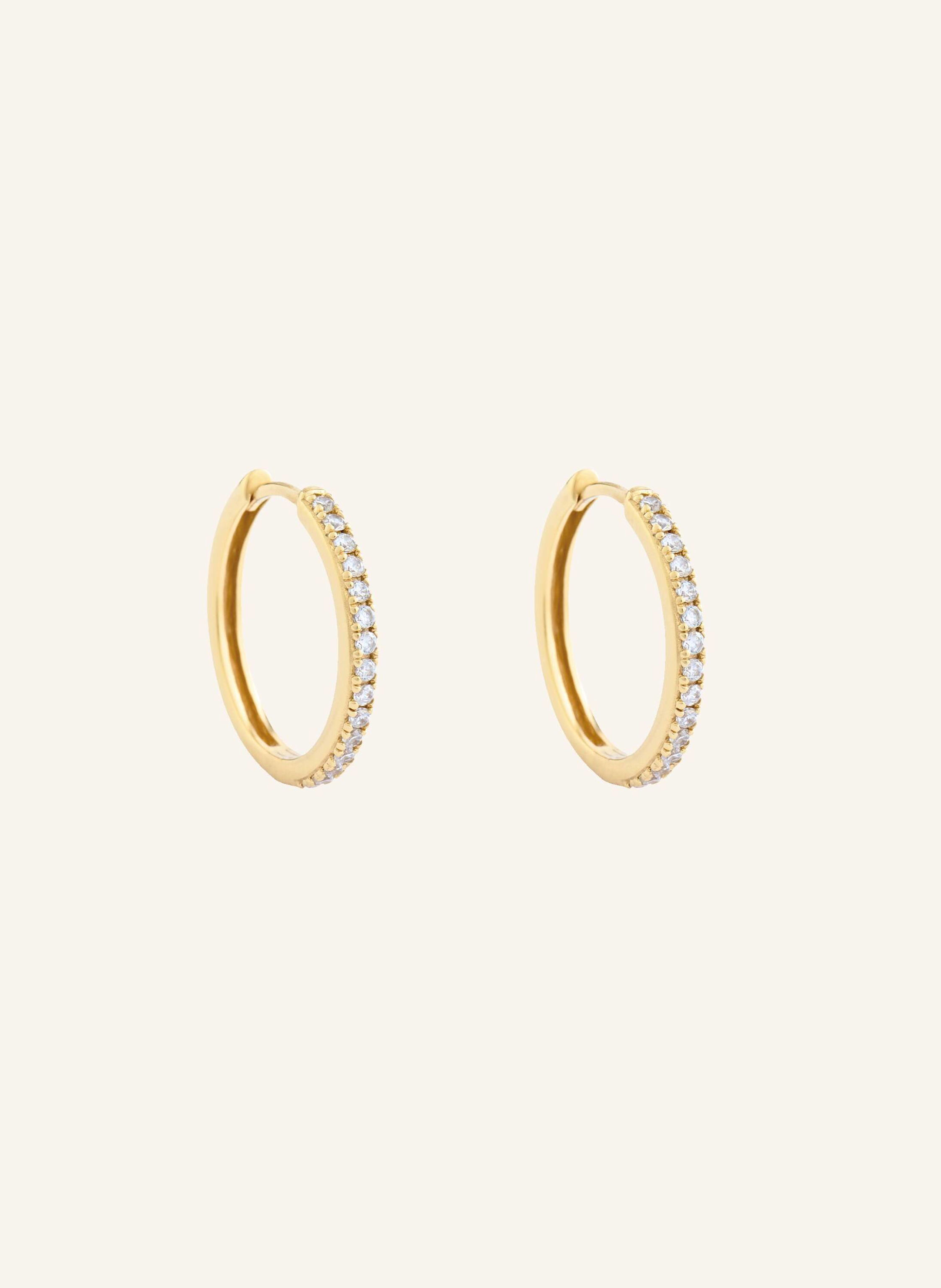 Pompidou Creolen LILLIAN SMALL PAVé by GLAMBOU